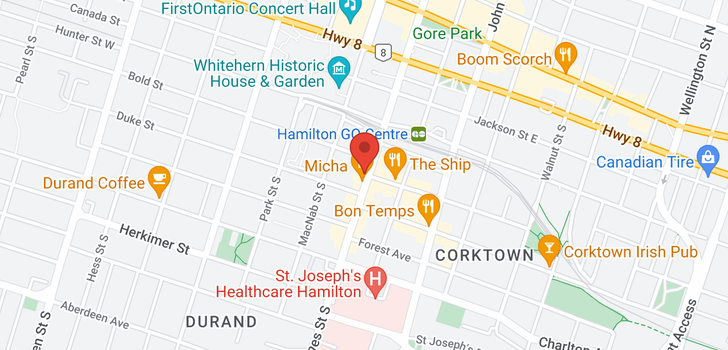 map of 152 James Street S